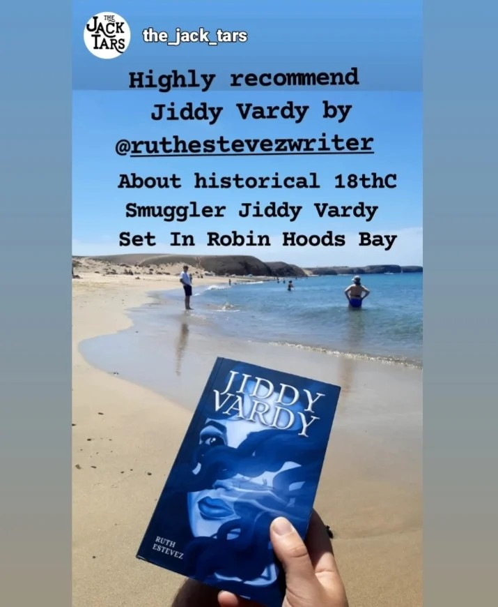 Well, if the authentic & fabulous Yorkshire-based Jack Tars love female smuggler Jiddy Vardy, let's hope there's a seashanty on the way! #JiddyVardy @VisitWhitby @TheHiggledyPig1 @whitbybookshop @thewhitbyguide @TripFiction @StripeyBadgers @PNetbook @BBCYork