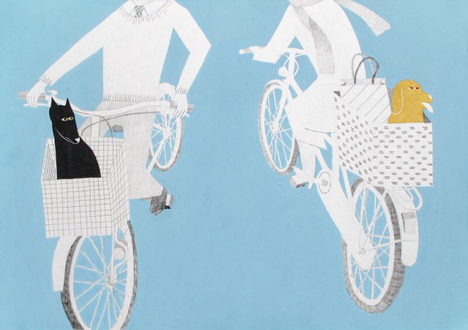 「自転車 誰もいない」のTwitter画像/イラスト(新着)