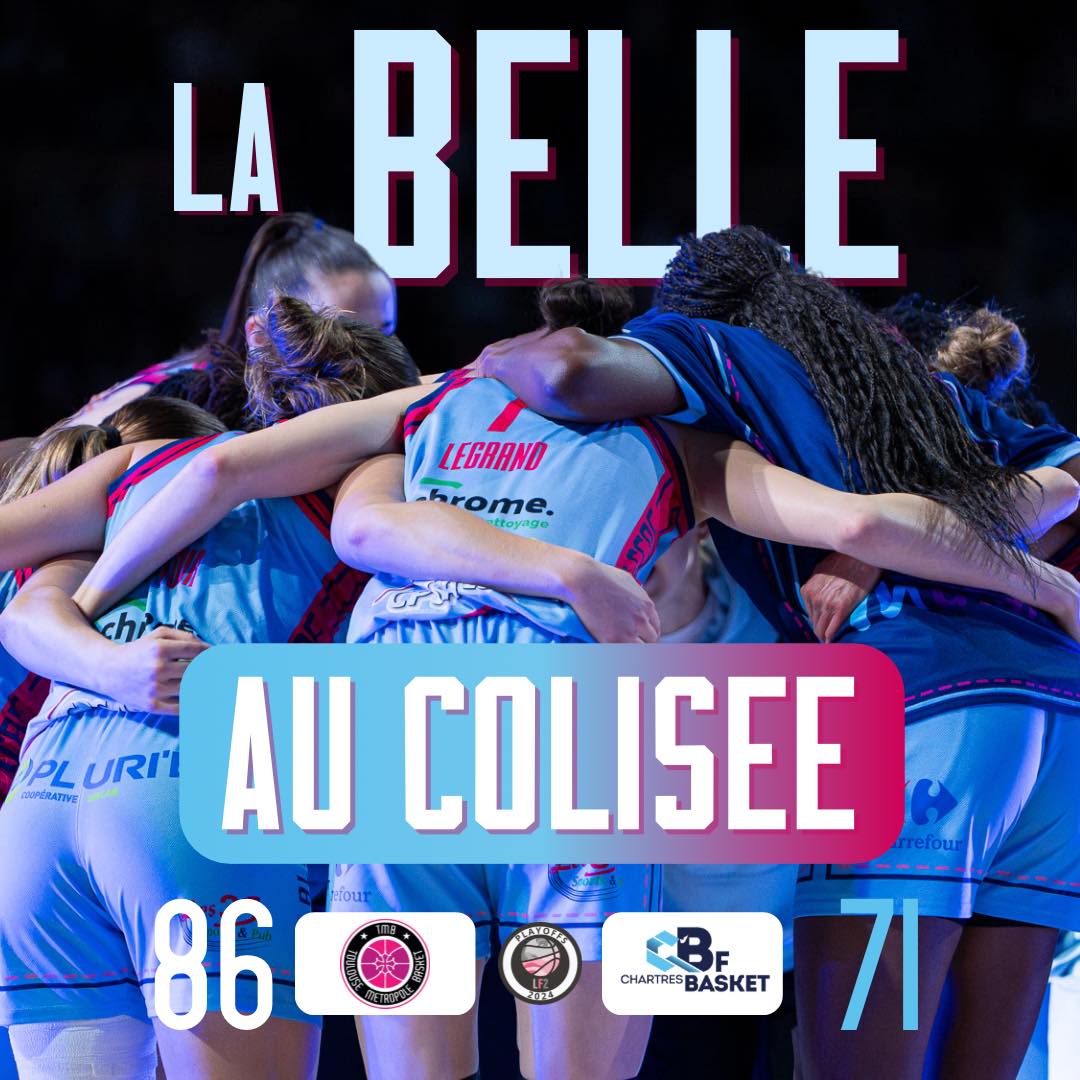 #Sport 🏟️ 🏀 Tous au Colisée de #Chartres samedi prochain pour supporter C' Chartres Basket Féminin, en finale pour la montée en Ligue féminine, l'élite du #basketball français 🏆 #CentreValdeLoire #TerredeSports