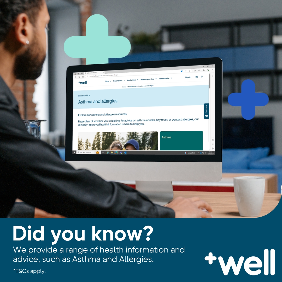 Did you know? We provide a range of information on common conditions to support your health and wellbeing. From blood pressure to healthy weight, visit our website link below ⬇️ ⬇️ 

well.co.uk/health-advice/

#healthadvice #healthpages #bloodpressure #wellpharmacy