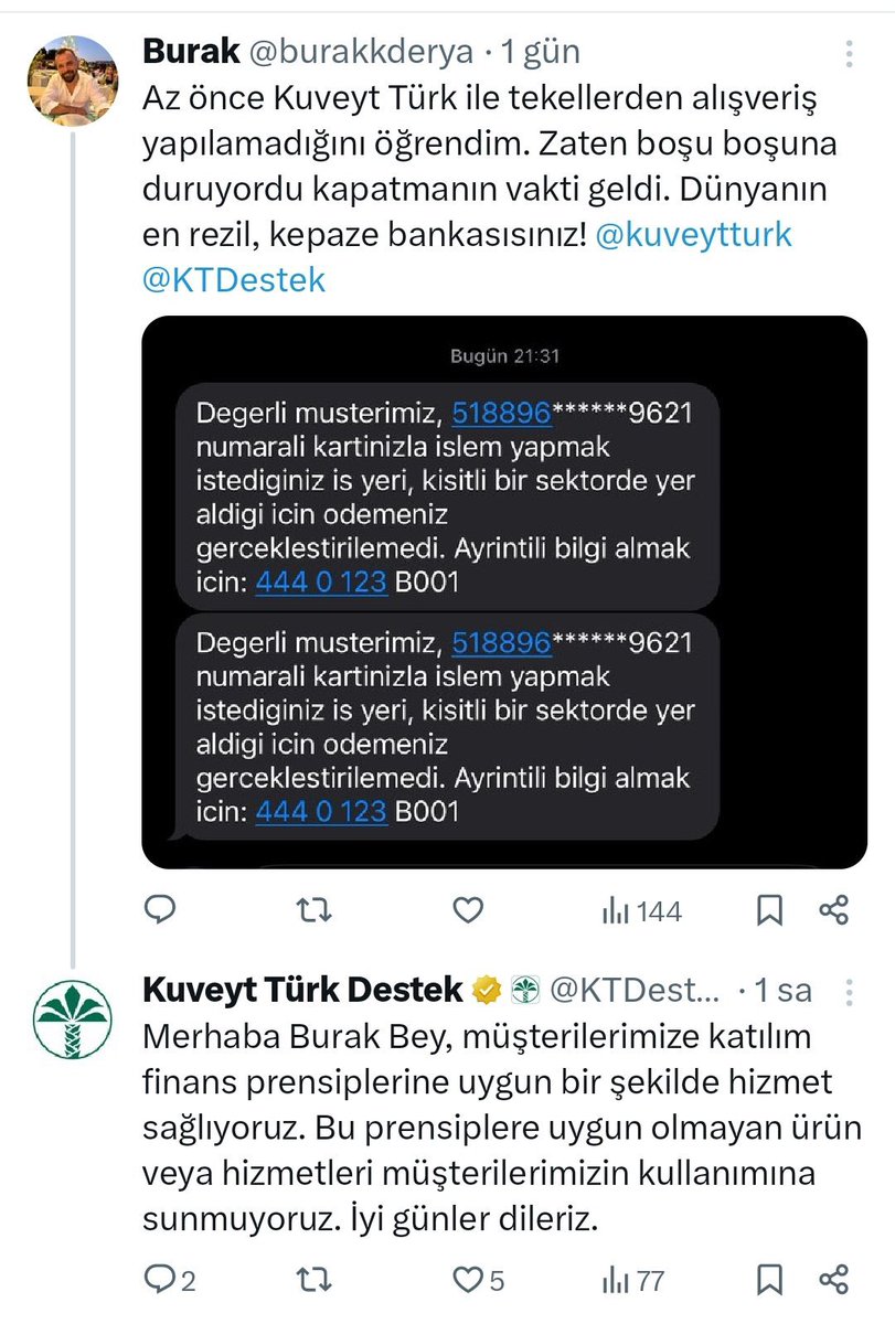 Kuveytturk bey diyelim o halde bundan sonra.