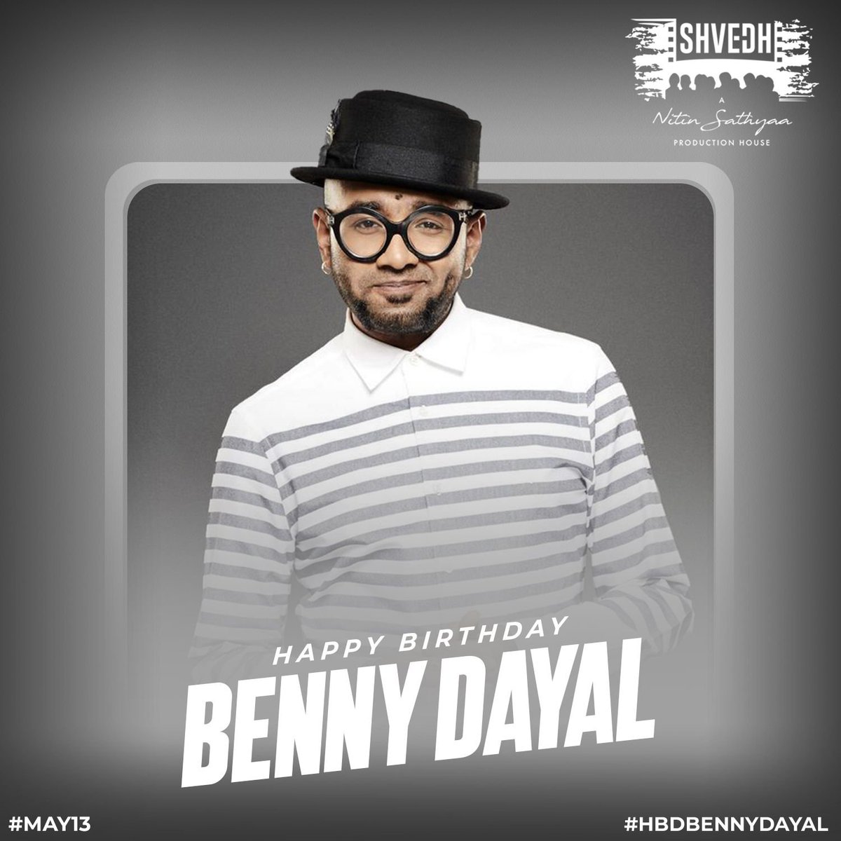 Wishing the phenomenal singer #BennyDayal a very happy birthday! #HBDBennyDayal 🎵💖💐

#Shvedh @Nitinsathyaa