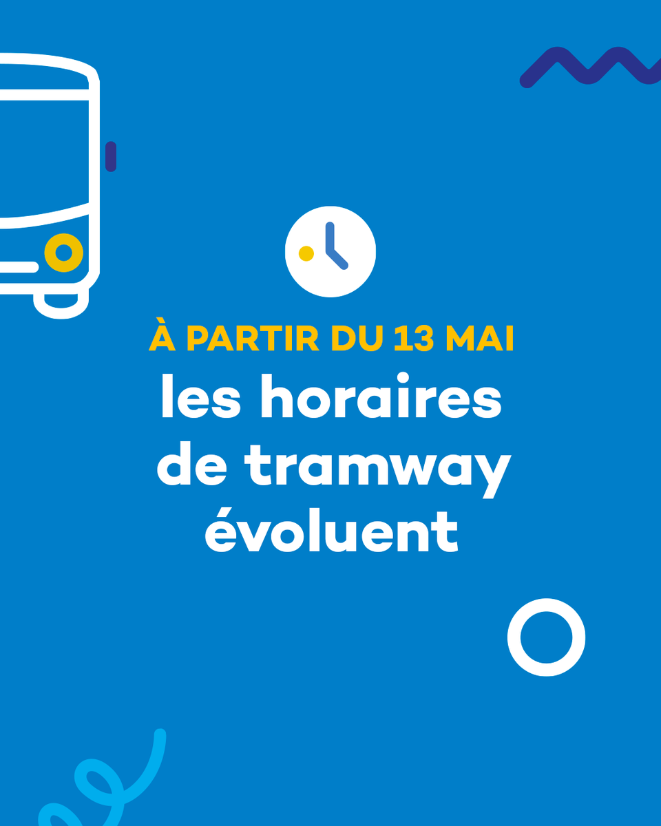 CHANGEMENT D'HORAIRES 🕒 🚊 Retrouvez les nouveaux horaires des trams ici : ilevia.fr/se-deplacer/ho…