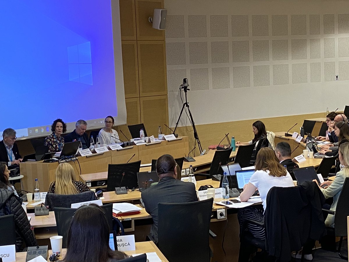 The President of #ECSR @commentator01 held an exchange of views today with the Governmental Committee of #ESC. Latest developments on the work of #ECSR & also work on strengthening the implementation of social rights as set out in the Charter were on the focus of this exchange.