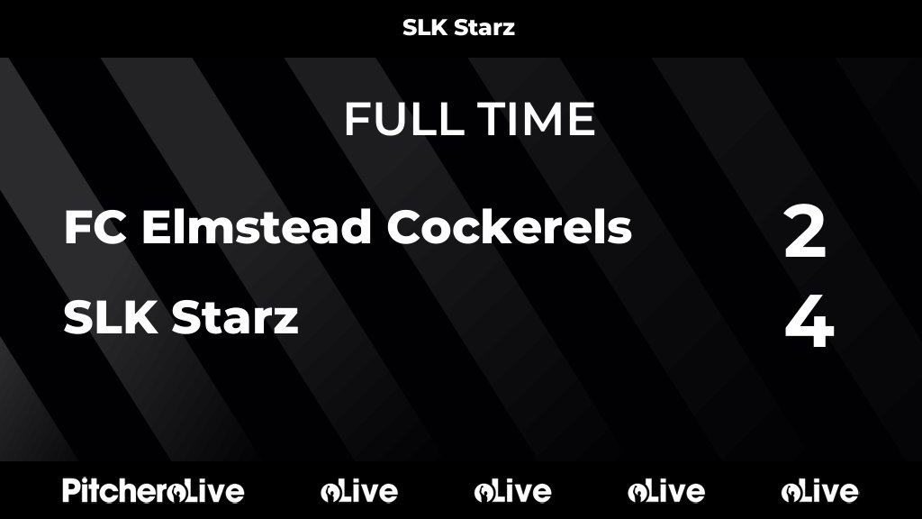 FULL TIME: FC Elmstead Cockerels 2 - 4 SLK Starz
#FCESLK #Pitchero
southlondonkings.com/teams/222902/m…