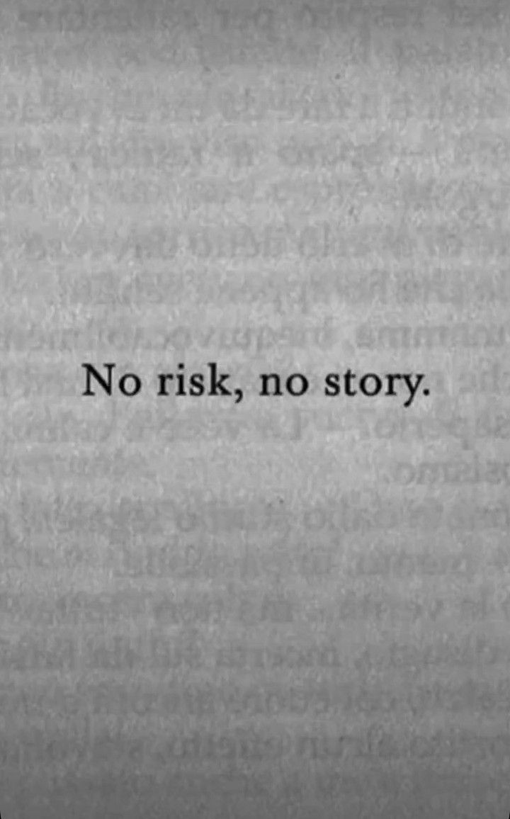 Take that risk.