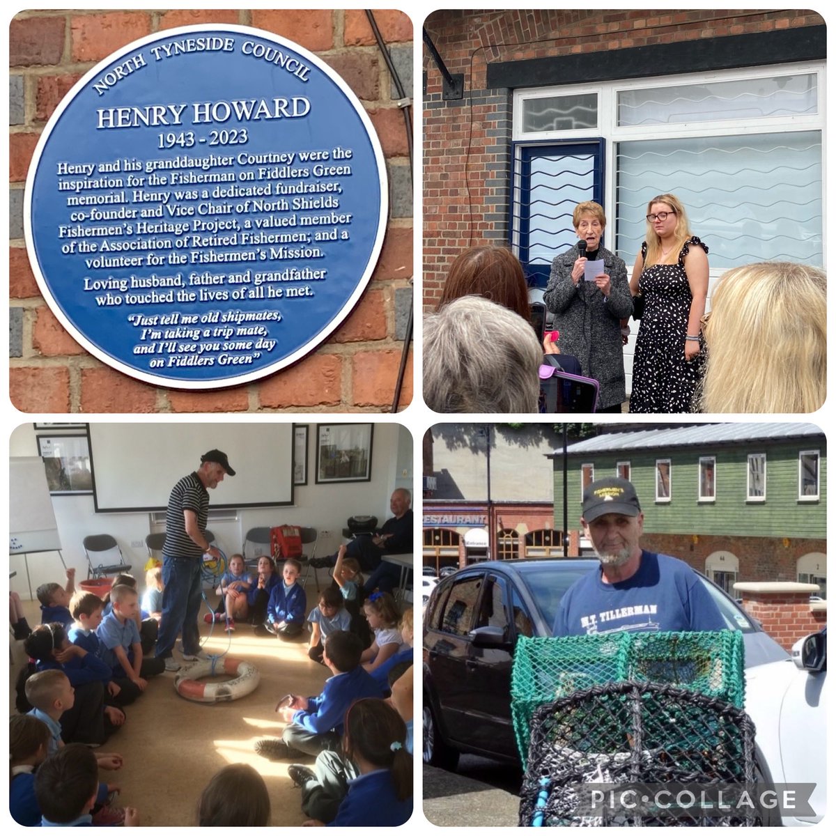 A ⁦@NTCouncilTeam⁩ Blue Plaque was unveiled to Henry Howard by his granddaughter Courtney. Henry was a good Old Low Light friend & volunteer helping children learn about the life of a fisherman. 3/3