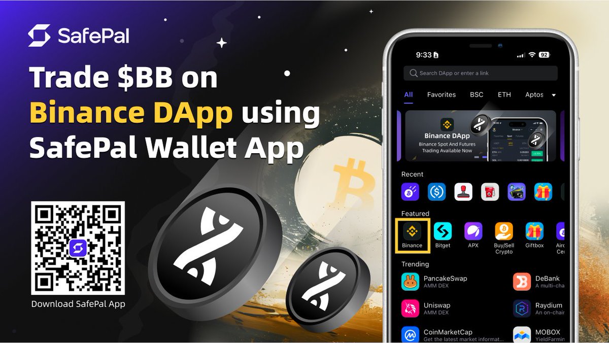 📢@bounce_bit Mainnet is launching soon 👀 Learn more about $BB & how to swap with @Binance Dapp in @iSafePal wallet! 📱DL App & visit Binance DApp: safepal.com/download 📅May 13, 10 AM UTC 📚Blog: blog.safepal.com/bouncebit-aird… #BounceClub #SafePal #Airdrop