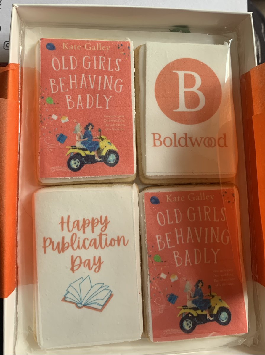 Publication day for Old Girls Behaving Badly❤️ Look at these gorgeous biscuits! Thank you @BoldwoodBooks If you fancy an uplifting story with two old girls at the heart, then this could be the book for you! mybook.to/TheGoldenWedso…