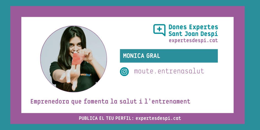 Coneixes a la Monica Gral? Emprenedora, apassionada dels nous reptes i ara fomentant la salut i l’entrenament a la nostra ciutat des del seu centre especialitzat.
expertesdespi.cat/dona/monica-gr…
 #cercadordedonesreferents #femxarxa #donesexpertes #emprenedora #donaemprenedora