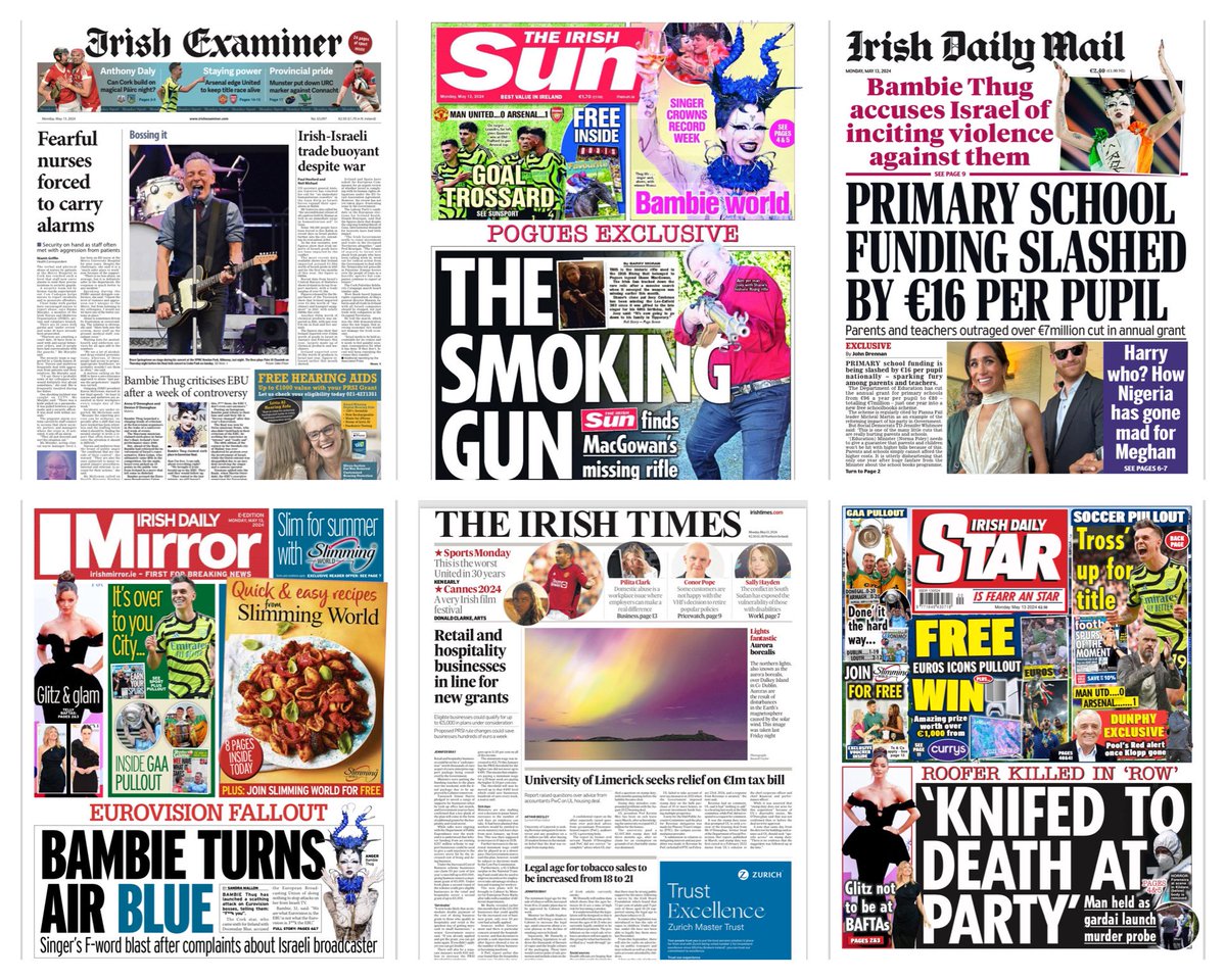 Good morning, here are today’s front pages.