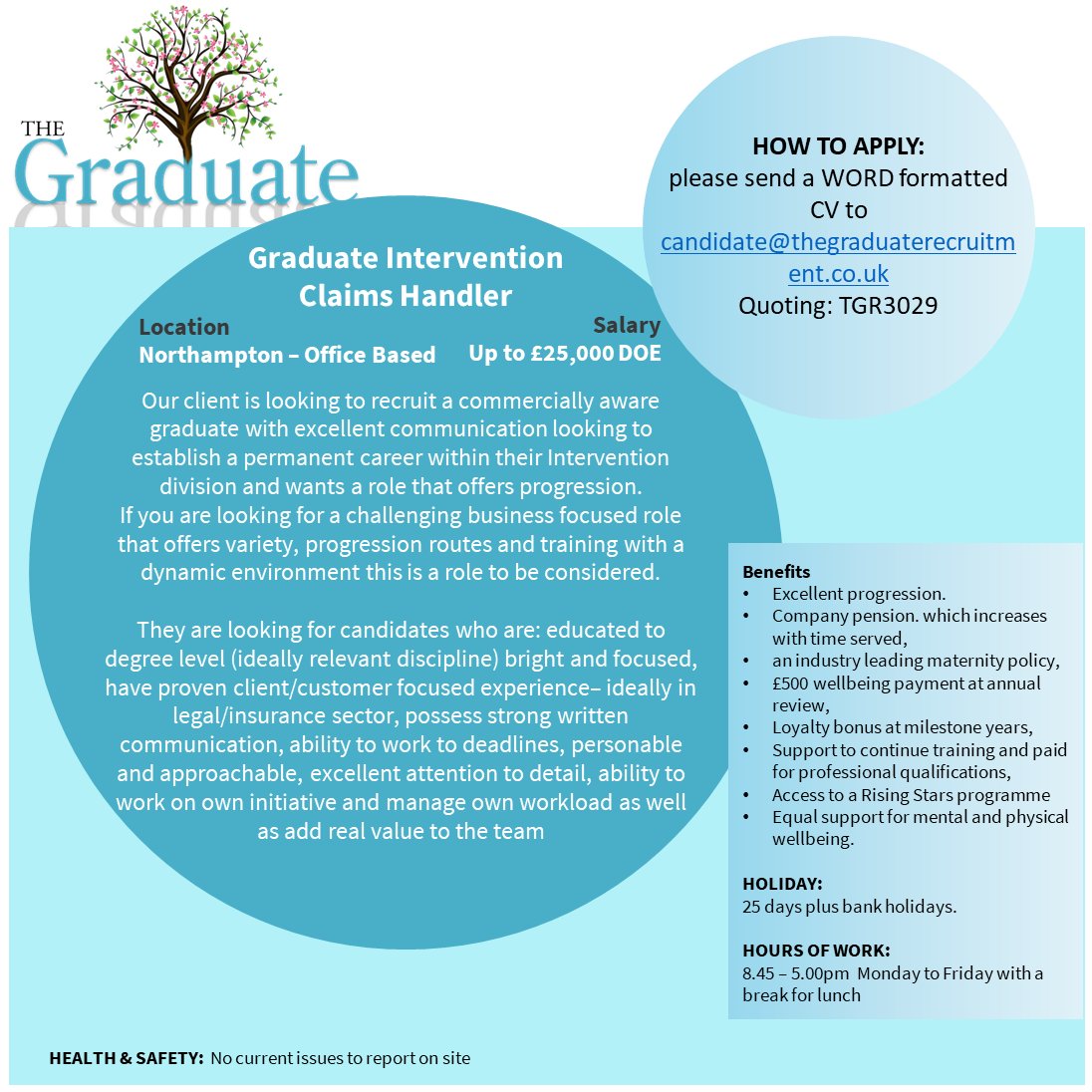 Graduate Intervention Claim Handler
Location: Northamptonshire
Salary: up to £25,000 DOE
thegraduaterecruitment.co.uk/vacancy/gradua…
#gradjobs #grads #jobinterview #jobsearch #cvtips #interviewtips #graduatehelp #studenttips