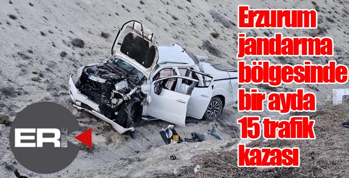 Erzurum jandarma bölgesinde bir ayda 15 trafik kazası erkhaber.com/erzurum-jandar…