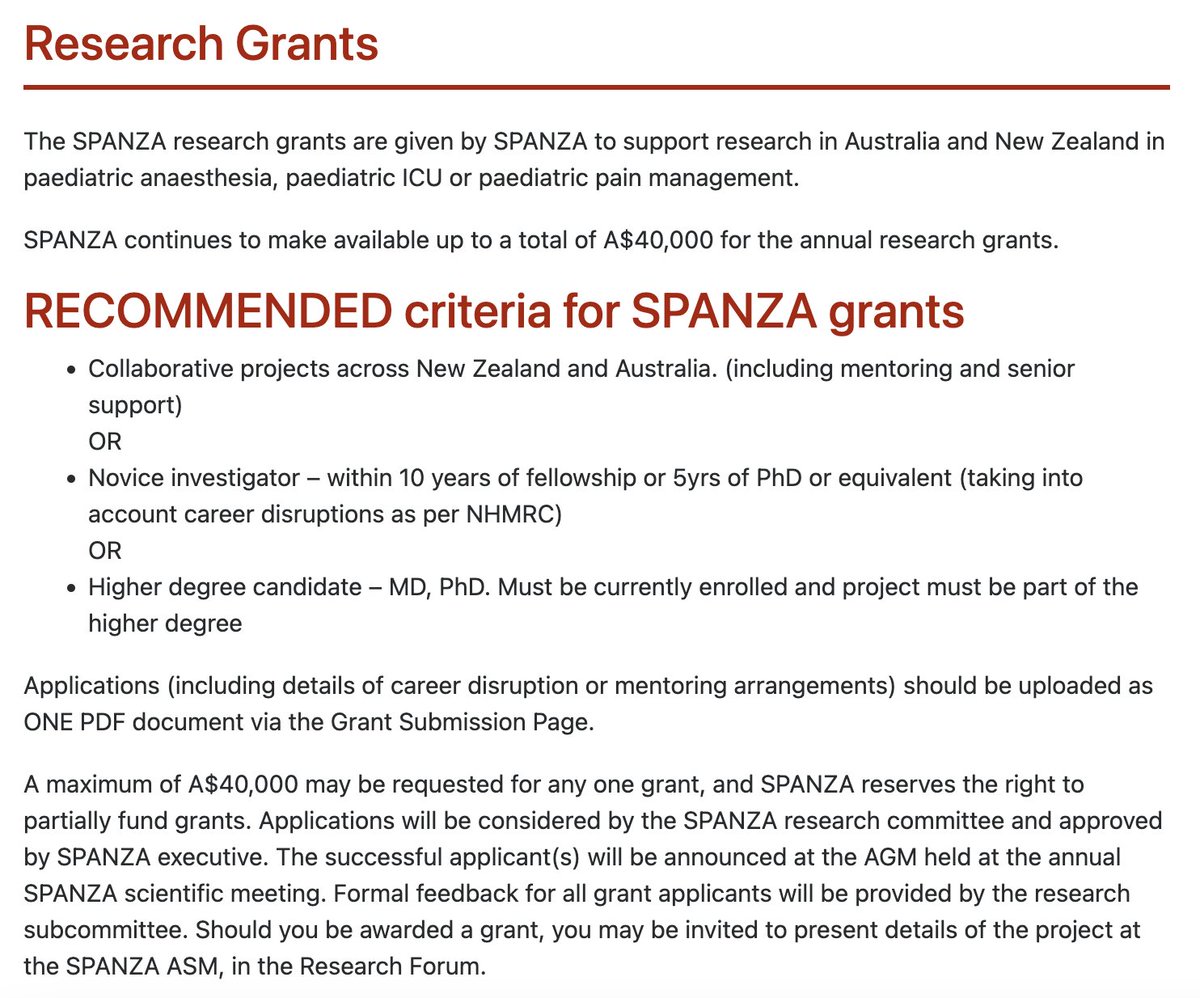 SPANZA (@spanzaorg) on Twitter photo ⭐️The SPANZA Research Grants are now open for applications!⭐️
There is up to $40,000 available!
All members interested in research are encouraged to submit their applications!
<a href="/britta_sleepydr/">Britta Regli-von Ungern-Sternberg</a> <a href="/pleearcher/">Paul Lee-Archer</a> <a href="/JustinSkowno/">A/Prof Justin Skowno</a> <a href="/FiFiTavs/">Fiona Taverner</a> <a href="/shanmw/">Shannon</a> <a href="/rscottweekly/">Ross Scott-Weekly</a>
spanza.org.au/research/resea… ⭐️The SPANZA Research Grants are now open for applications!⭐️
There is up to $40,000 available!
All members interested in research are encouraged to submit their applications!
<a href="/britta_sleepydr/">Britta Regli-von Ungern-Sternberg</a> <a href="/pleearcher/">Paul Lee-Archer</a> <a href="/JustinSkowno/">A/Prof Justin Skowno</a> <a href="/FiFiTavs/">Fiona Taverner</a> <a href="/shanmw/">Shannon</a> <a href="/rscottweekly/">Ross Scott-Weekly</a>
spanza.org.au/research/resea…