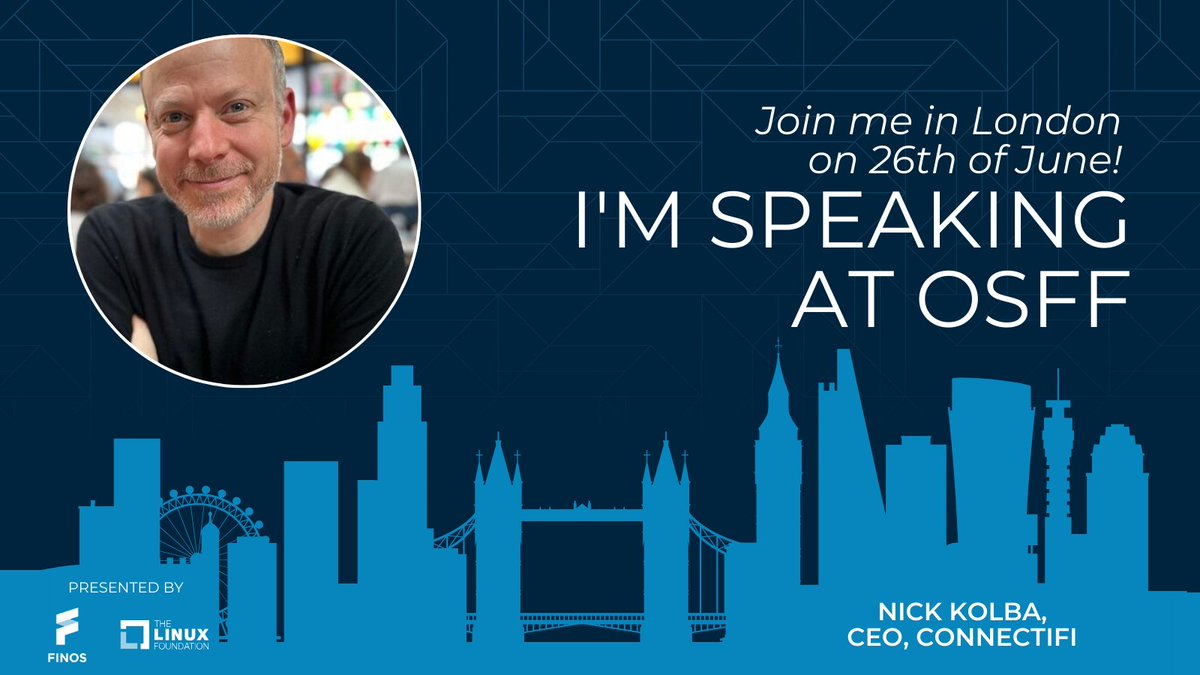 🎫 Join Nick Kolba of Connectifi for The Dark Side of Interoperability at #OSFF2024 on 26th June in #London 🔗 bit.ly/3ygOudC

Event presented by FINOS & @linuxfoundation OSinFinance #opensource #fintech #financialservices #techevent #conference #opensourcecommunity