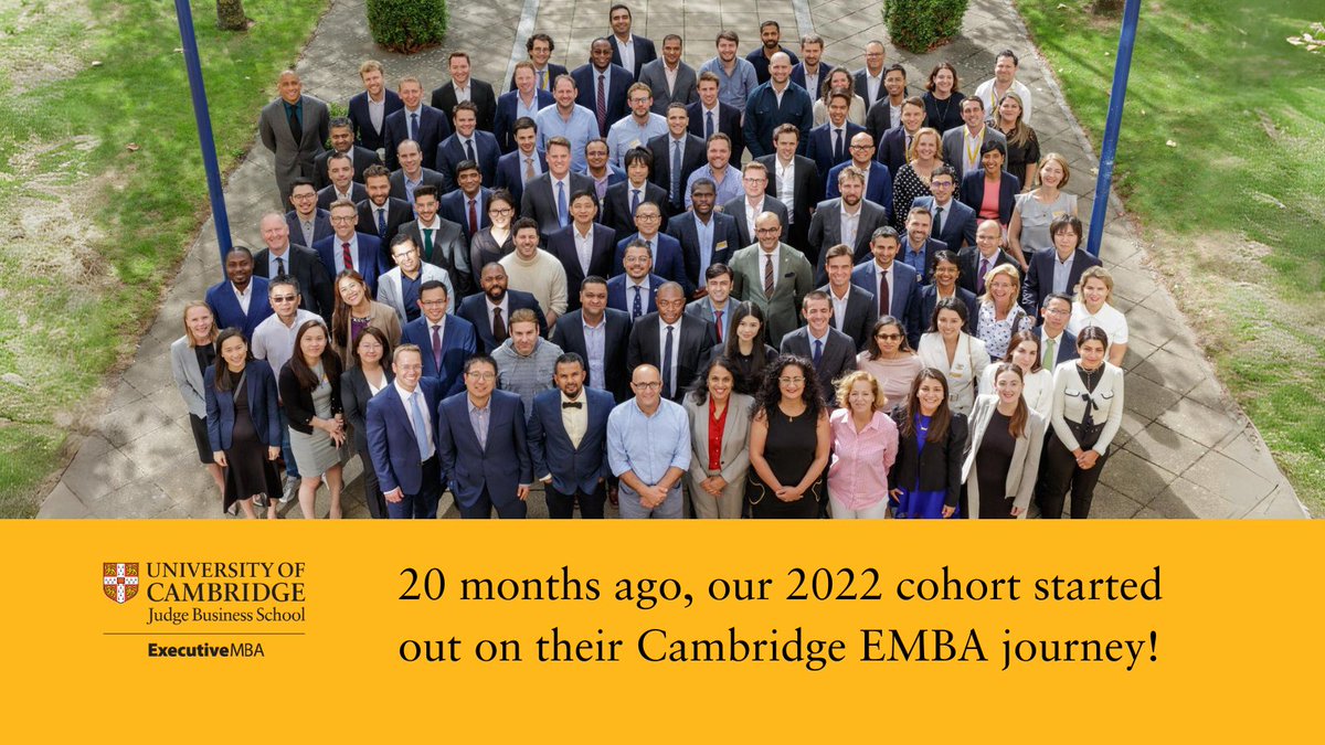 Five days to go until Graduation Day for our Cambridge EMBA 2022 cohort!

This is where it all started!

#CambrigeJudgeBusinessSchool #Graduation #CambridgeEMBA #CJBS #Celebrate #Success