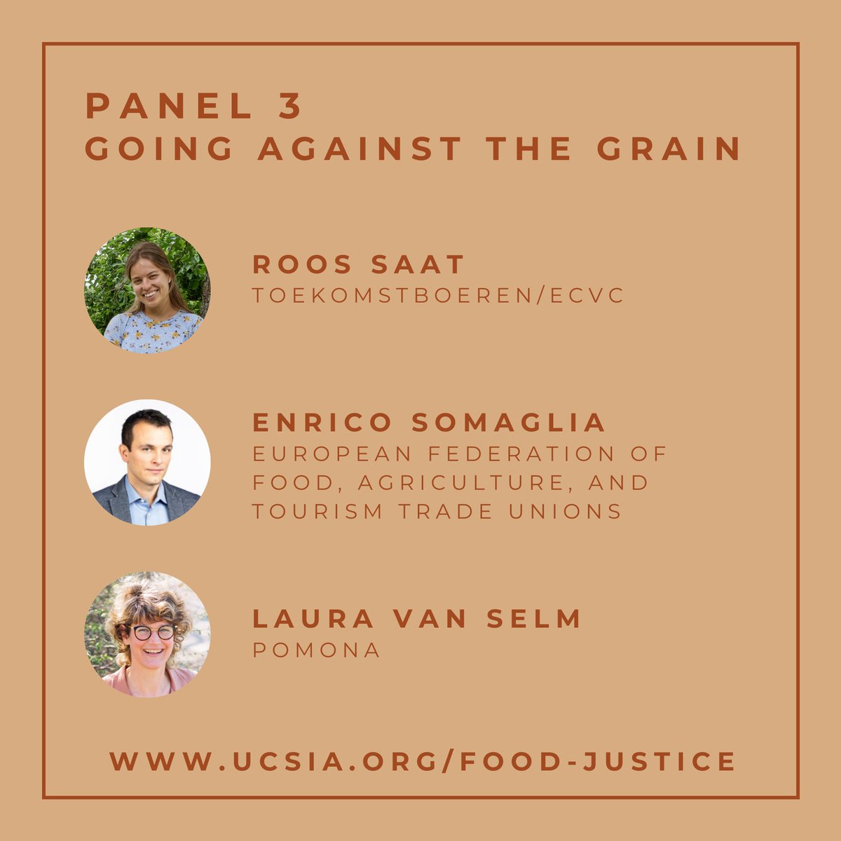 UCSIA.org (@ucsia_antwerp) on Twitter photo What changes in the food system do we want and need? Panel 3 with
🌽 Roos Saat <a href="/toekomstboeren/">Toekomstboeren (Via Campesina Netherlands)</a>
🌽 <a href="/E_Somaglia/">Enrico Somaglia</a> <a href="/EFFAT_org/">EFFAT</a>
🌽 Laura van Selm – Pomona vzw
Join the convo on #FoodJustice!
🏄 ucsia.org/food-justice
🤝 <a href="/USOS_Antwerpen/">USOS</a>, IMDO <a href="/UAntwerpen/">UAntwerpen</a>, #JESC <a href="/EuropeanJesuit/">JESC | Jesuit European Social Centre</a> What changes in the food system do we want and need? Panel 3 with
🌽 Roos Saat <a href="/toekomstboeren/">Toekomstboeren (Via Campesina Netherlands)</a>
🌽 <a href="/E_Somaglia/">Enrico Somaglia</a> <a href="/EFFAT_org/">EFFAT</a>
🌽 Laura van Selm – Pomona vzw
Join the convo on #FoodJustice!
🏄 ucsia.org/food-justice
🤝 <a href="/USOS_Antwerpen/">USOS</a>, IMDO <a href="/UAntwerpen/">UAntwerpen</a>, #JESC <a href="/EuropeanJesuit/">JESC | Jesuit European Social Centre</a>