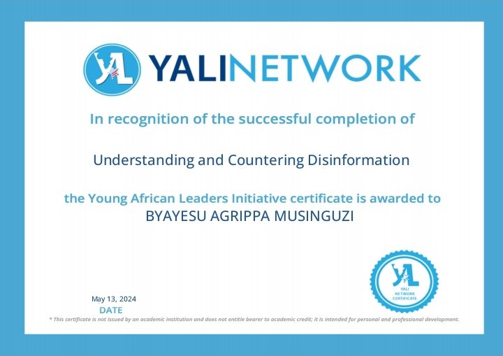 I've secured myself a certificate already, it's been great and worth it!

Thanks so much @YALINetwork