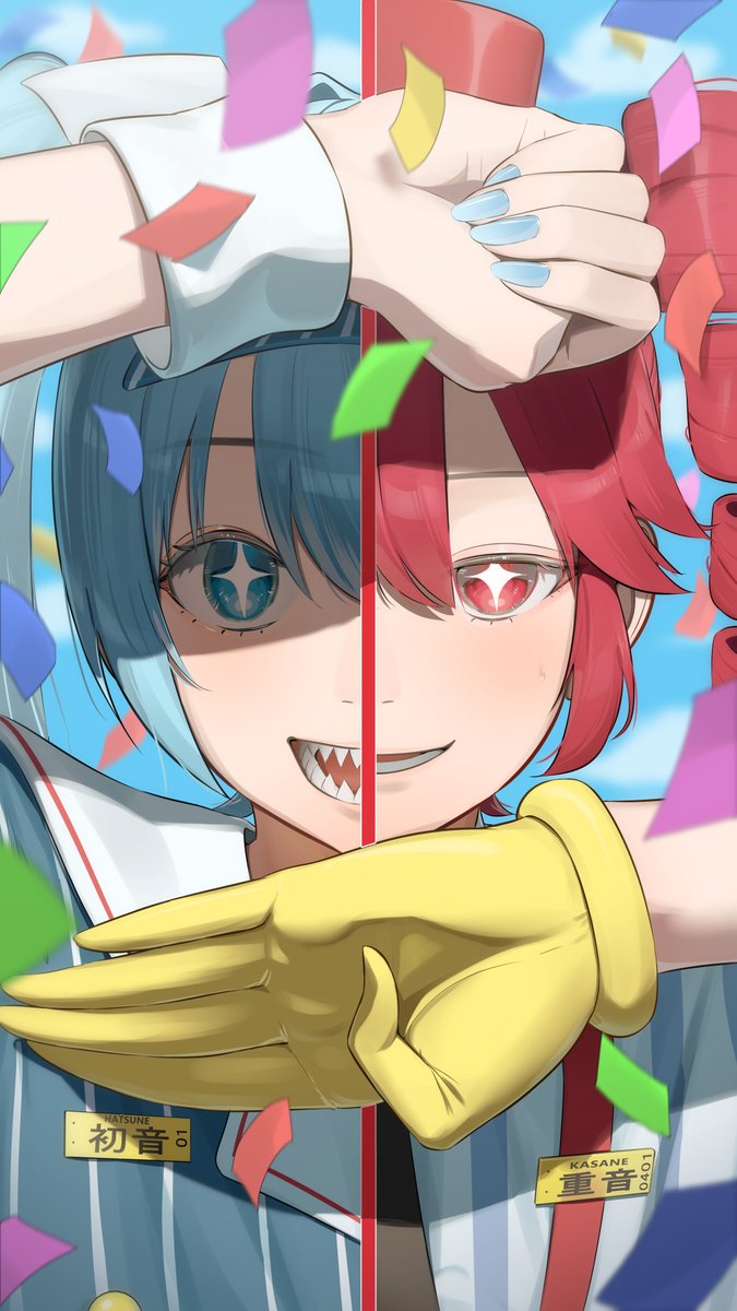 bananafish1111_'s tweet image. ミクテトとメズマライザー
#初音ミク #重音テト