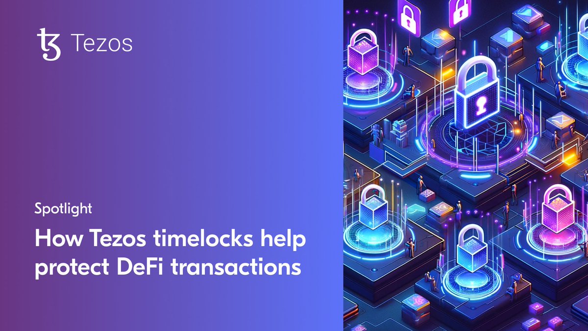 MEV attacks are a big problem for #DeFi and can be very costly for users. But this one feature on Tezos can help. 🔐👇 Learn more about how Tezos timelocks help protect DeFi transactions here: spotlight.tezos.com/timelocks-defi/.