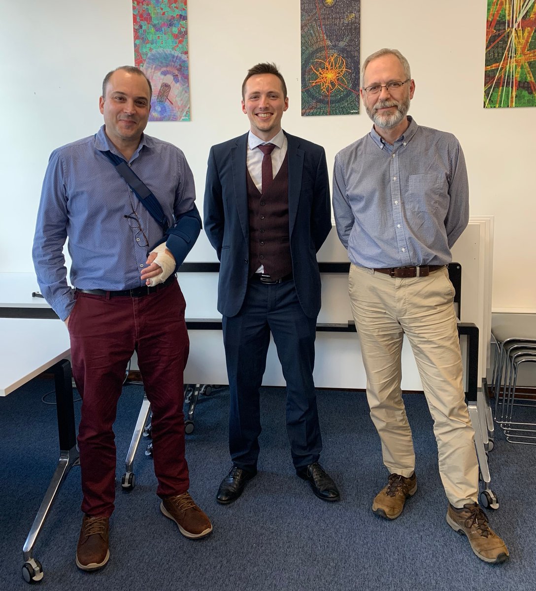 Congratulations to Dr Tim Marley on successfully defending his #PhD on the MIGDAL experiment! 🥳 His PhD was jointly supervised by Prof. Pawel Majewski from PPD and Prof. Henrique Araujo from @ImperialPhysics. You can read more about MIGDAL here 👇 ppd.stfc.ac.uk/Pages/MIGDAL-E…