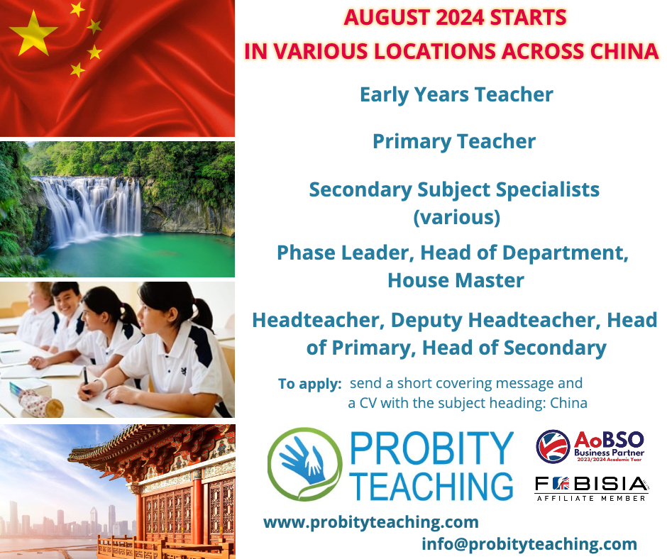 Looking for a new adventure? We have plenty of opportunities for you to live and work in China!

#chinajobs #schoolrecruitment #teacherjobs #education #teacherrecruitment #schools #internationalschools #internationalteacher #teacherlife #teachersfollowteachers #teacher