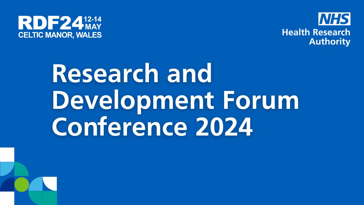We're excited to be at @TheRDForum Conference 2024 today and presenting on a range of topics including: 🔹UK site agreements 🔹Diversification and decentralisation of research 🔹UK approvals service 🔹Shared Commitment to Public Involvement rdfconference.org/rdf24-programme #RDF24