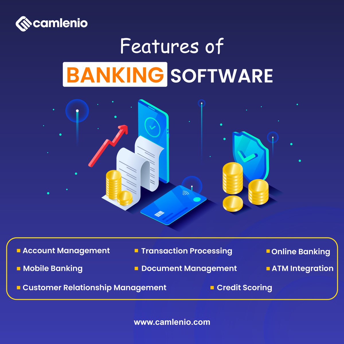 𝙀𝙭𝙘𝙞𝙩𝙞𝙣𝙜 𝙣𝙚𝙬𝙨! 𝙊𝙪𝙧 𝙗𝙖𝙣𝙠𝙞𝙣𝙜 𝙨𝙤𝙛𝙩𝙬𝙖𝙧𝙚 𝙞𝙨 𝙝𝙚𝙧𝙚 𝙩𝙤 𝙧𝙚𝙫𝙤𝙡𝙪𝙩𝙞𝙤𝙣𝙞𝙯𝙚 𝙩𝙝𝙚 𝙬𝙖𝙮 𝙮𝙤𝙪 𝙢𝙖𝙣𝙖𝙜𝙚 𝙛𝙞𝙣𝙖𝙣𝙘𝙚𝙨.
#bankingsoftware #fintech #digitalbanking #camlenio #financialtechnology #bankingsolutions #camlenio