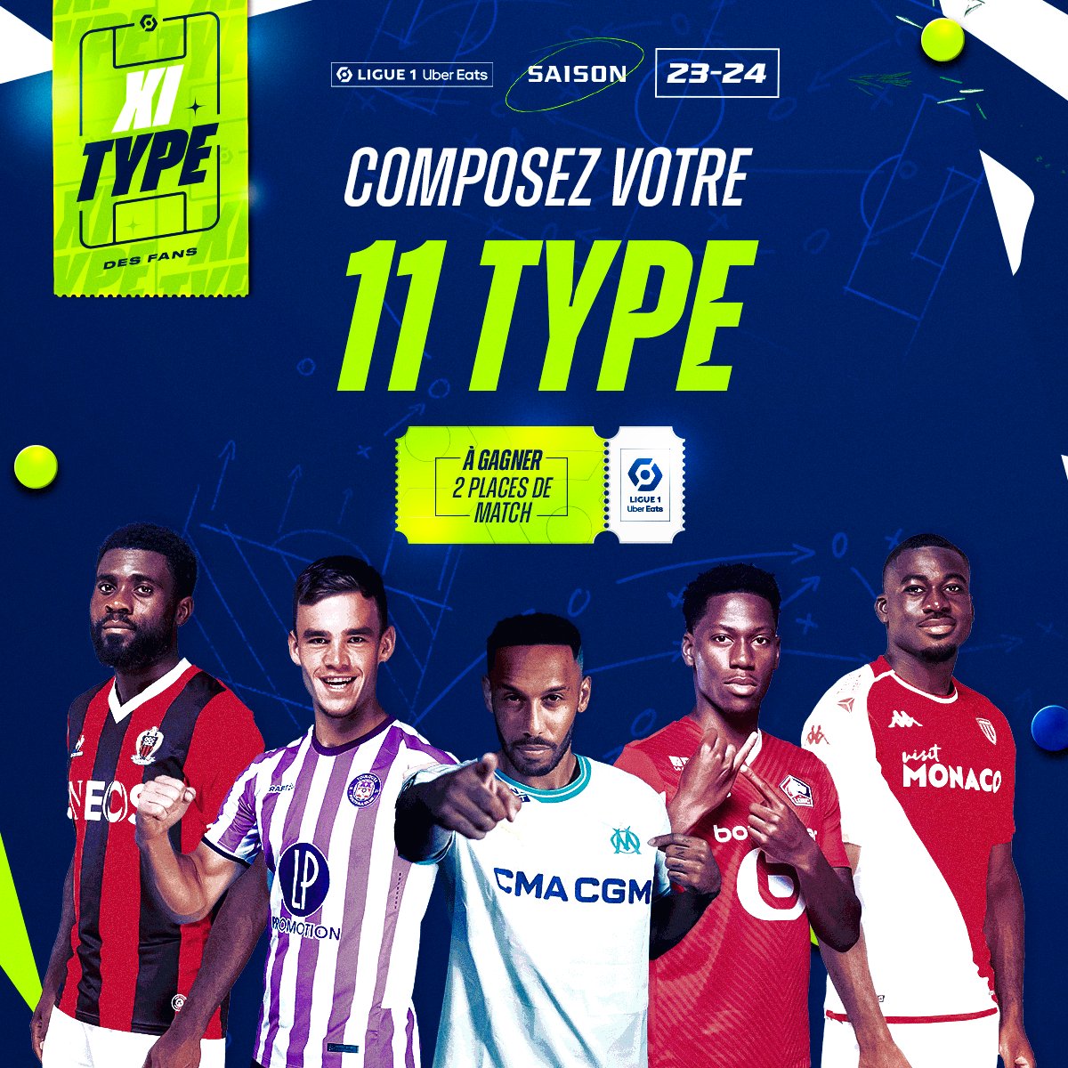 C'est déjà l'heure de composer votre avant-dernier #11TypeFans hebdomadaire de la saison 👉 11type.lfp.fr/ligue1ubereats/