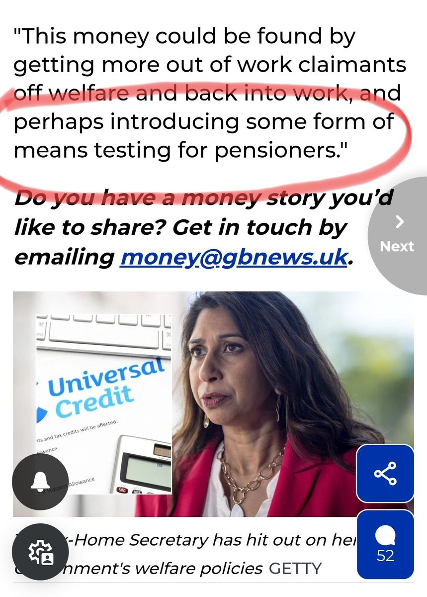 Remember when I said that one of the reasons that the Tories and DWP want to spy on our bank accounts is because they want to means test the state pension and make it like other benefits? Well, here it is, the Tories are now saying it out loud. 1/2 
#StatePension #ToryCorruption