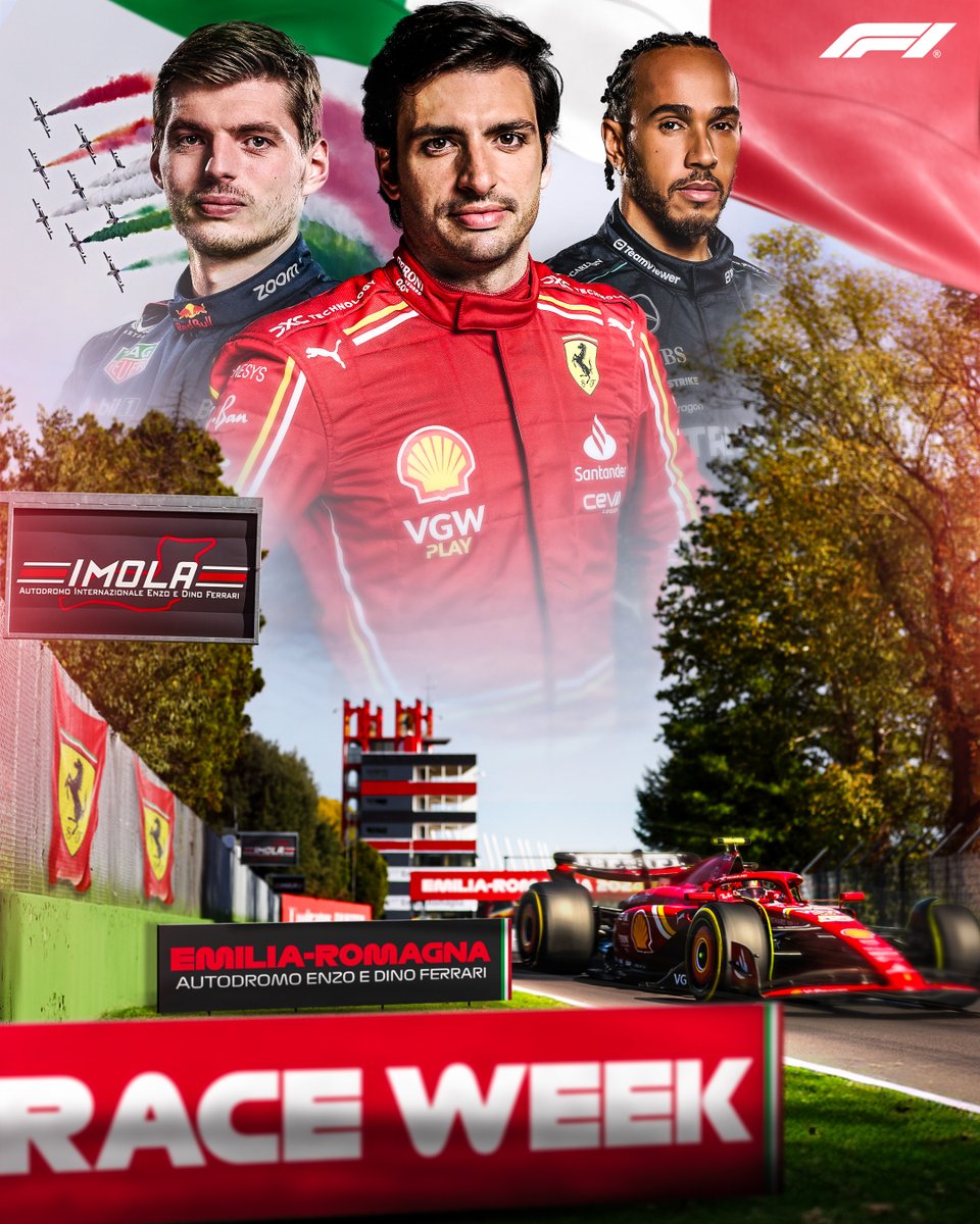 Formula1Worldd's tweet image. Race week😍😍: round 7
Imola Grand prix: 17-19 May
#F1 #Formula1 #FormulaOne #ImolaGP #ImolaGrandPrix #EmiliaGp #Emilia_RomagnaGp #Redbull #Mercedes #Ferrari #Mclaren #AstonMartin #VisaCashRB #Kick #Haas #Williams #Alpine
@F1
@fia