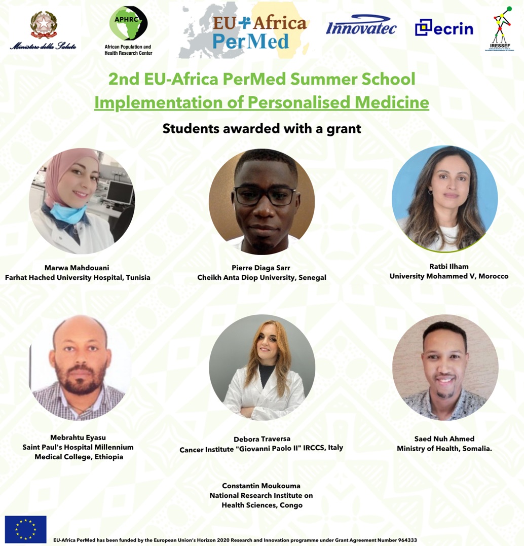 We are thrilled to announce that 13 outstanding students from #Africa and #Europe have been awarded grants to participate in our #2ndSummerSchool “Implementation of Personalised Medicine #Research”. We congratulate these students as they embark on this great opportunity! #PM