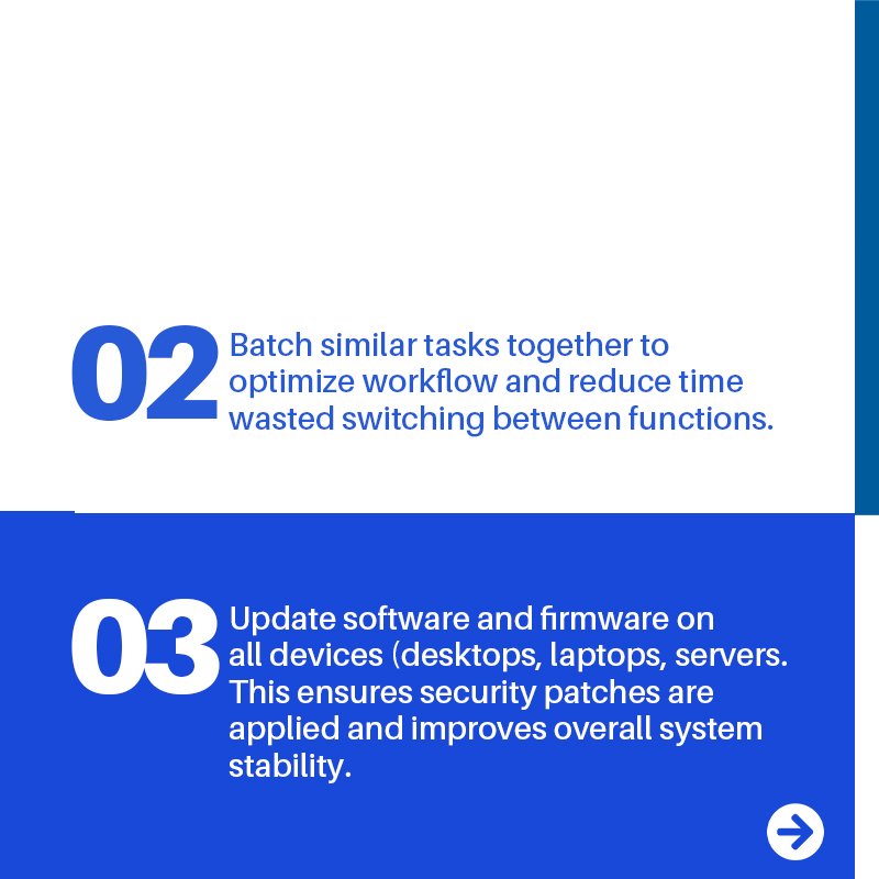 EdgebaseTech's tweet image. These simple tricks will free up your time, minimize tech headaches, and create a productive week for you and your team.

Have a productive week! ☺️

#edgebasetechnologies 
#happynewweek 
#EdgebaseTech
#ITsolutions
#monday 
#productivity 
#techtips
