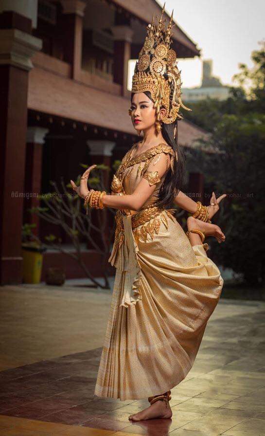 Apsara, a common trope throughout Southeast Asia but most notably seen in Cambodia, Indonesia and Thailand. Origins of these beautiful and graceful figures began in Hindu mythology, spreading across the region in the form of delicate sculptures, refined ballet performances and