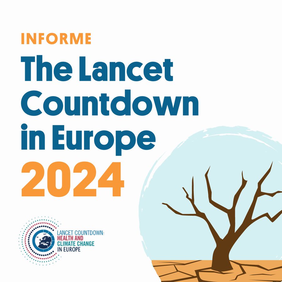 Avui es presenta en línia, l'informe @LCDEurope 2024 sobre els impactes del #canviclimàtic sobre la #Salut . Ahir es va publicar: lnkd.in/dPWW4Tf2. Us recomano llegir-lo! @ISGLOBALorg @accioclimatica @catsostenible @BSC_CNS