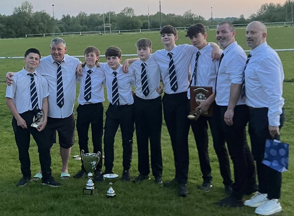 Congratulations to the Freddie’s lads in the Tyldesley RUFC U14 team who celebrated their fantastic achievements this season at their presentation evening. They won a national tournament in Skegness/the Lancashire Cup and they are undefeated this season. Well done lads!