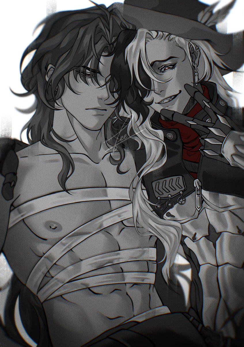Two bros together ∠( ᐛ 」∠)＿
#HonkaiStaiRail #boothillhsr #boothill #刃 #Blade