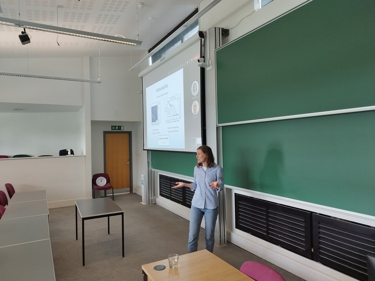 Ferran Brosa Planella (@brosaplanella) on Twitter photo Our speaker last week in the <a href="/WMI_research/">Warwick Mathematics Institute Research</a> Applied Maths Seminar was Katarzyna Macieszczak (<a href="/WarwickPhysics/">Warwick Physics</a>) presenting her work on metastability of quantum systems. Our speaker last week in the <a href="/WMI_research/">Warwick Mathematics Institute Research</a> Applied Maths Seminar was Katarzyna Macieszczak (<a href="/WarwickPhysics/">Warwick Physics</a>) presenting her work on metastability of quantum systems.