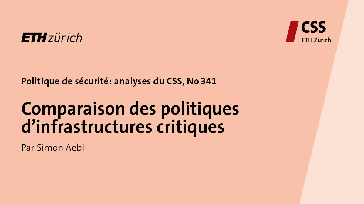 🔔 Le dernier numéro des Analyses du CSS en Politique de sécurité a été publié la semaine passée. Simon Aebi se penche sur la question des infrastructures critiques au sein de l'UE, de l'OTAN et de la Suisse.

➡️css.ethz.ch/en/publication…

#CSSAnalyses #criticalinfrastructures