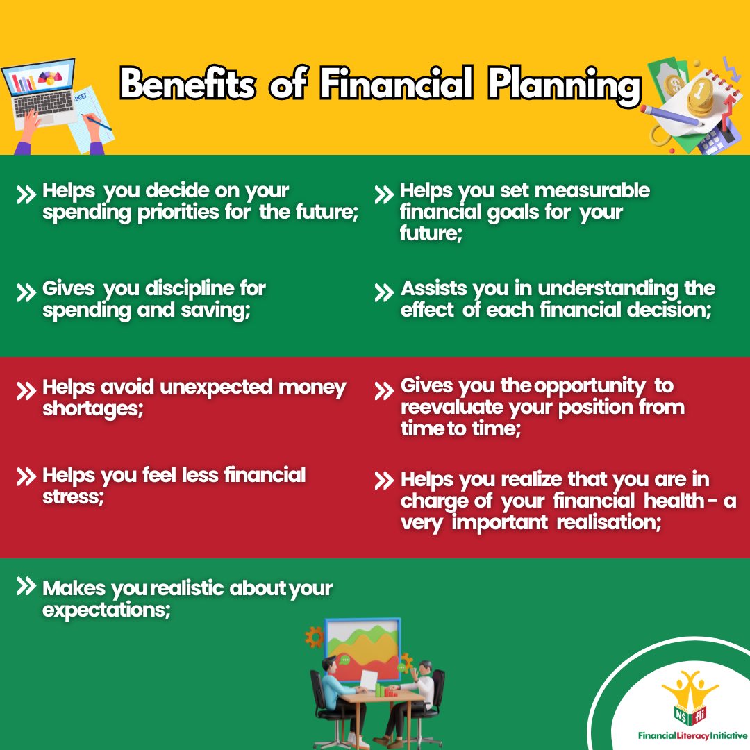 Here are a few benefits of financial planning💰✍️

#FLI #financialplanning #financialliteracy #financialfreedom