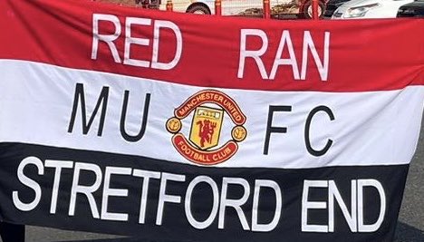 Tomorrow will be one of the toughest days ever. We lay my uncle Ranny to rest. Even typing those words is unbelievable. Just wanted to say a huge thank you to @cmiddisd for making us this flag to drape over his coffin. Thank you for your efforts. Massively appreciated ❤️ #MUFC