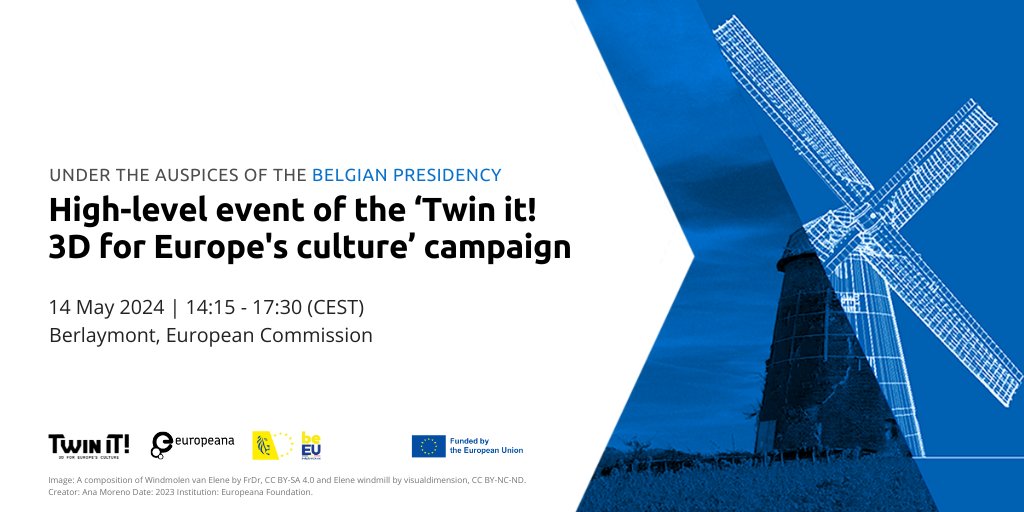 The EU Ministers of Culture and Commissioner @ThierryBreton unveil the #Twinit! virtual collection of emblematic #3D cultural heritage assets from all #EU #MemberStates tomorrow. Stay tuned!