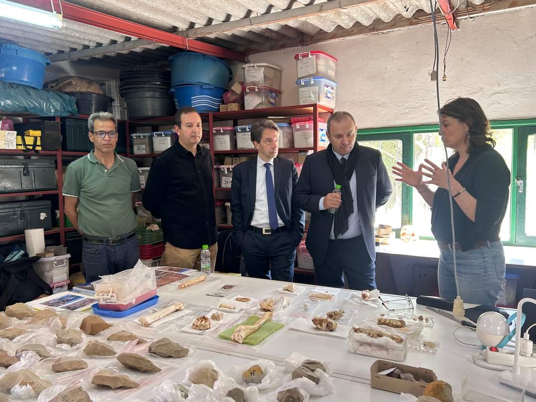 L'ambassadeur @clecourtier et le Directeur du Patrimoine culturel au @mjcc_gov ont visité le site de la mission archéologique franco-marocaine 'Casablanca'.

Ce chantier a permis des découvertes majeures pour la connaissance des 1er peuplements du Maghreb et de l'Afrique du Nord.