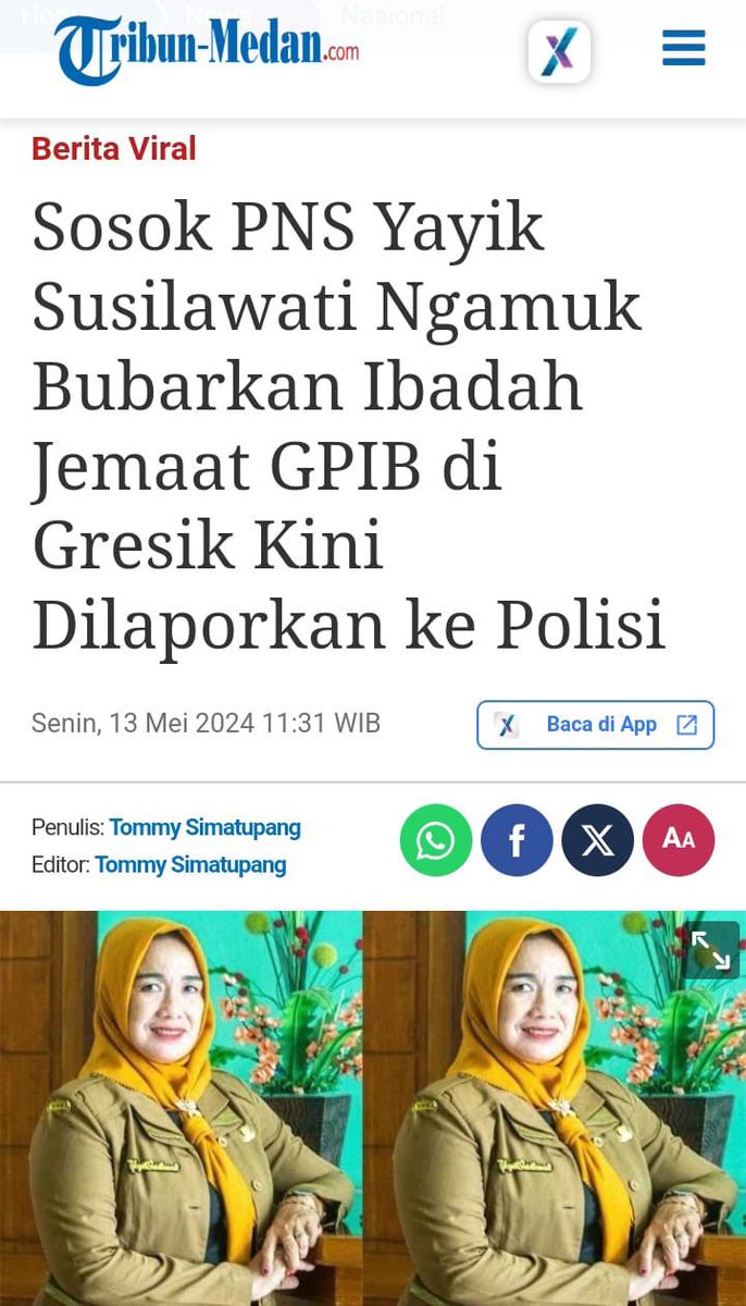 🇮🇩RJS Rajasonang🇮🇩 (@rustamgultom2) on Twitter photo Wanita yg membubarkan Acara kebaktian di Gresik Jawa Timur seorang PNS, <a href="/JatimPemprov/">Pemprov Jawa Timur</a> <a href="/BKNgoid/">#SatuDataASN</a> <a href="/SangGuru2471/">Guru Agama Garis Lucu</a> <a href="/KhofifahIP/">Khofifah Indar Parawansa</a> <a href="/kemenpendidikan/">Kemendikbud</a> <a href="/Kemenag_RI/">Kementerian Agama RI</a> Wanita yg membubarkan Acara kebaktian di Gresik Jawa Timur seorang PNS, <a href="/JatimPemprov/">Pemprov Jawa Timur</a> <a href="/BKNgoid/">#SatuDataASN</a> <a href="/SangGuru2471/">Guru Agama Garis Lucu</a> <a href="/KhofifahIP/">Khofifah Indar Parawansa</a> <a href="/kemenpendidikan/">Kemendikbud</a> <a href="/Kemenag_RI/">Kementerian Agama RI</a>