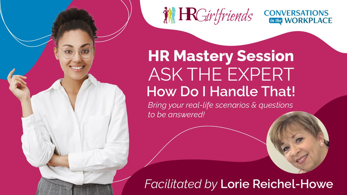 Do you ever wish you could get expert advice on your real-life HR scenarios? Now's your chance!

Join us this Thursday at 1pm ET to get your questions answered.

Register now to save your seat (it's free!) >> rfr.bz/tldx93k

#HR #HRProfessionals #HRPros