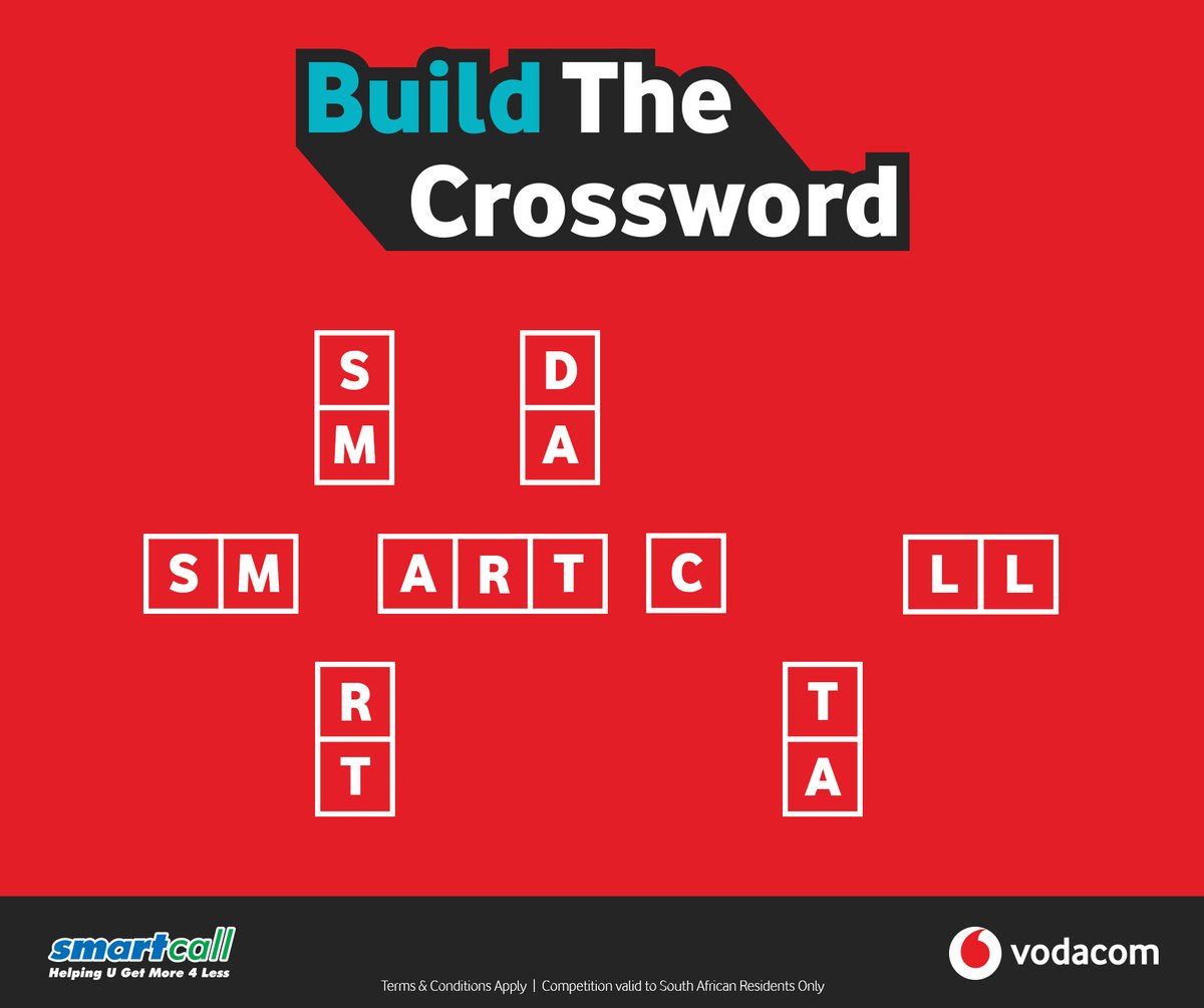 Put your knowledge to the test 😉 Solve this crossword for a chance to WIN #Smartload funds! RT AND REPLY with your answer. #CrosswordMonday #SmartcallWin