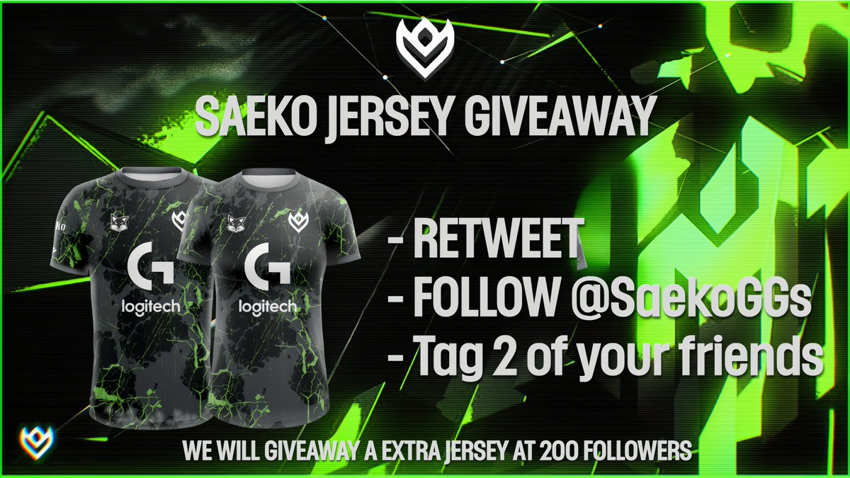 🚨 GIVEAWAY ALERT 🚨

Saeko Esports presents a chance to win a coveted Esports 2022 jersey!

Participating is simple:

· Follow <a href="/SaekoGGs/">Saeko Esports</a>  👊
· Retweet this post ♻️ 
· Tag two of your friends 🧑‍🤝‍🧑

Hurry, ends 06/06/24. Best of luck!
