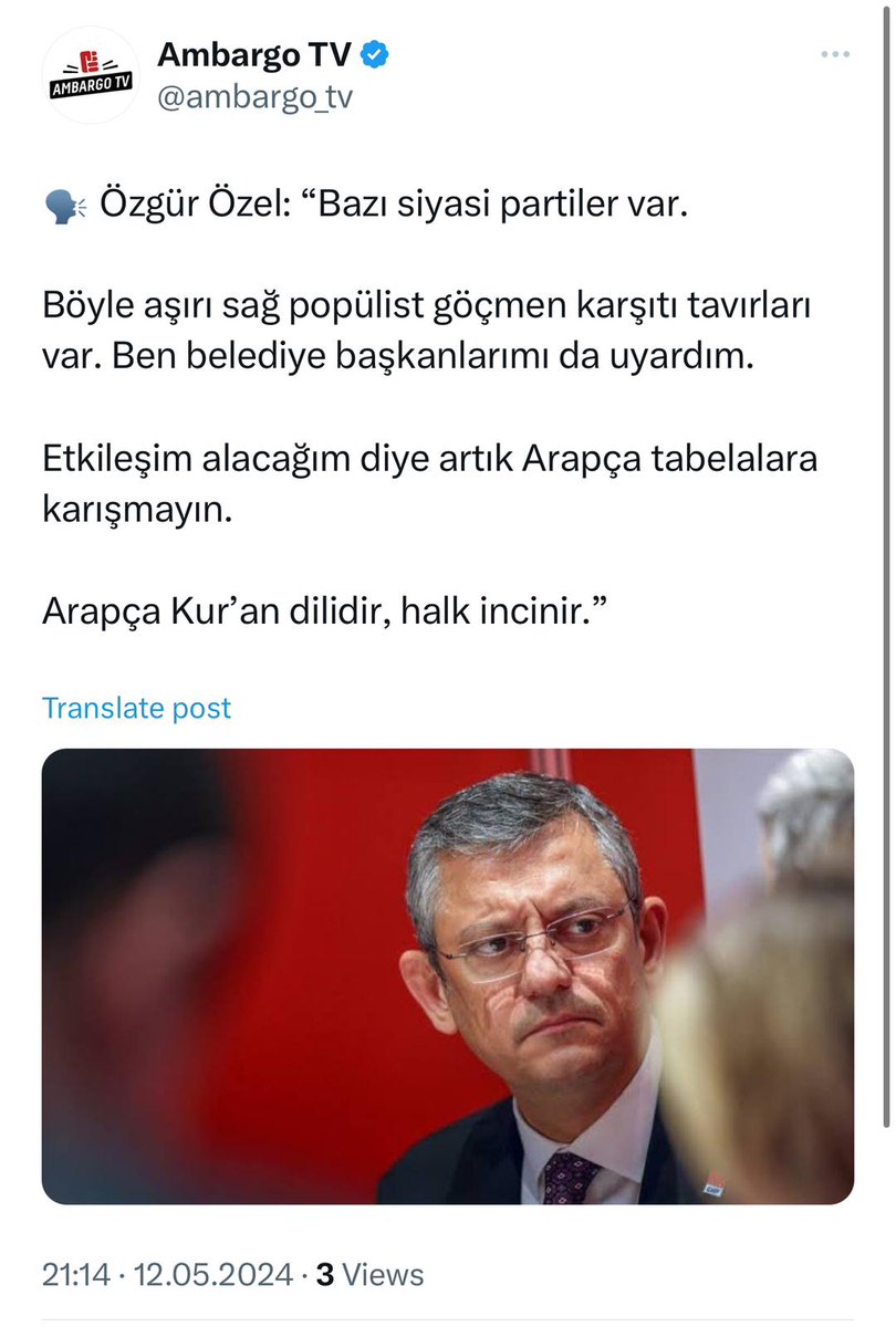 İşte Özgür Özel dediğimizin eni boyu da bu kadarmış! Şu lafa bakın ve adamın enini boyunu anlayın gari!