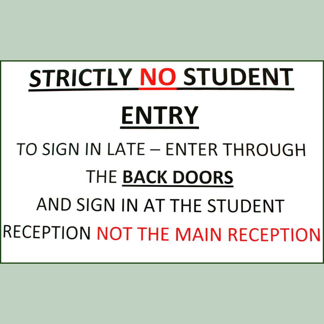 The entrance at the front of school is out of bounds to all students when there are exams on. Students should use the back entrance, including lates. We would be grateful if parents and carers could remind your young people each morning.
 
#exams #schoolrules #fearnhillschool