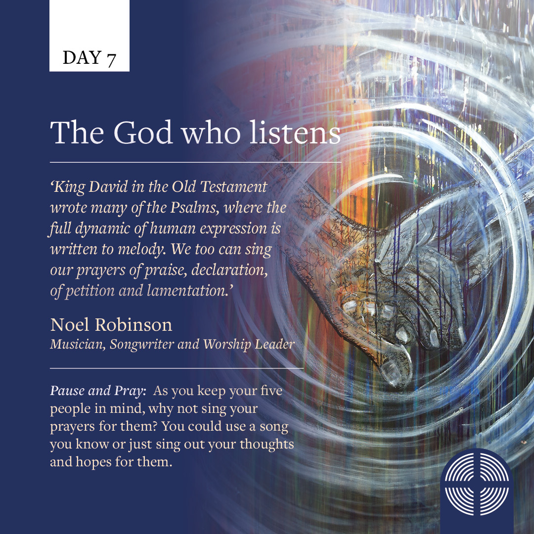 thykingdom_come's tweet image. Day 7 of #ThyKingdomCome - The God who listens 🙏

Today, as you keep your five people in mind, why not sing your prayers for them? You could use a song you know or sing out your hopes for them.

Watch the accompanying video from @NoelRobinsonUK here: bit.ly/3WH308r